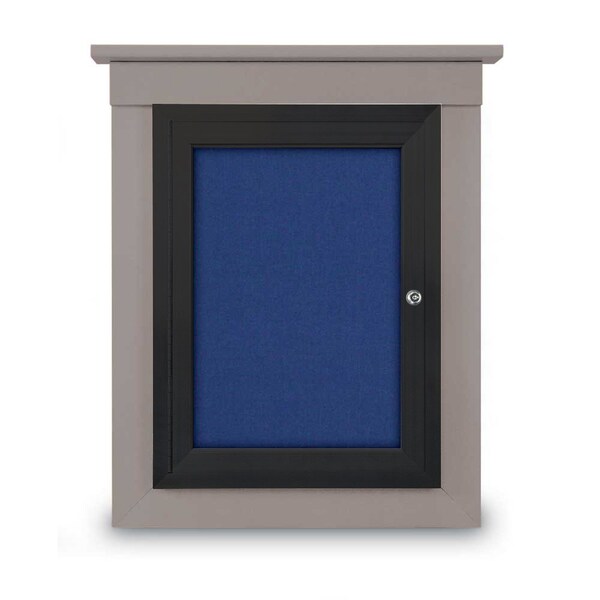 Sliding Glass Enclosed Letterboard, 48"x3